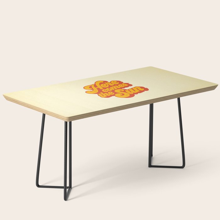 Here Comes The Sun | Retro 70s Typography Coffee Table Gallery Image 1