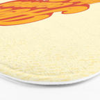 Here Comes The Sun | Retro 70s Typography Bath Mat Gallery Image 3