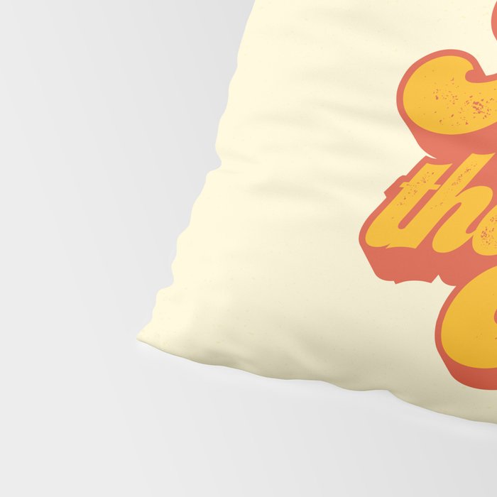 Here Comes The Sun | Retro 70s Typography Pillow Sham Gallery Image 4