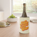Here Comes The Sun | Retro 70s Typography Wine Chiller Gallery Image 4