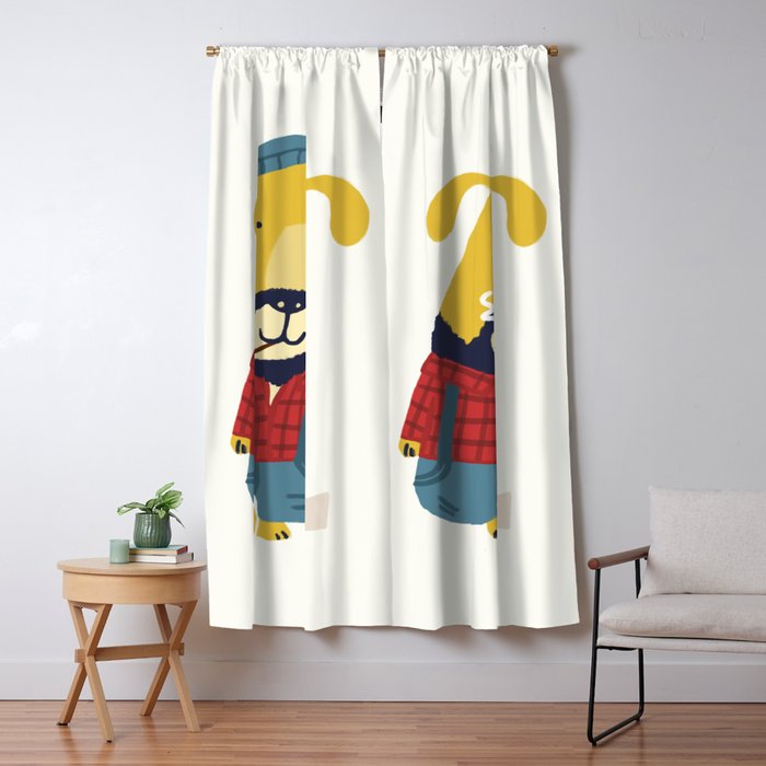 Rugged Roger - the lumberjack Window Curtain Gallery Image 5
