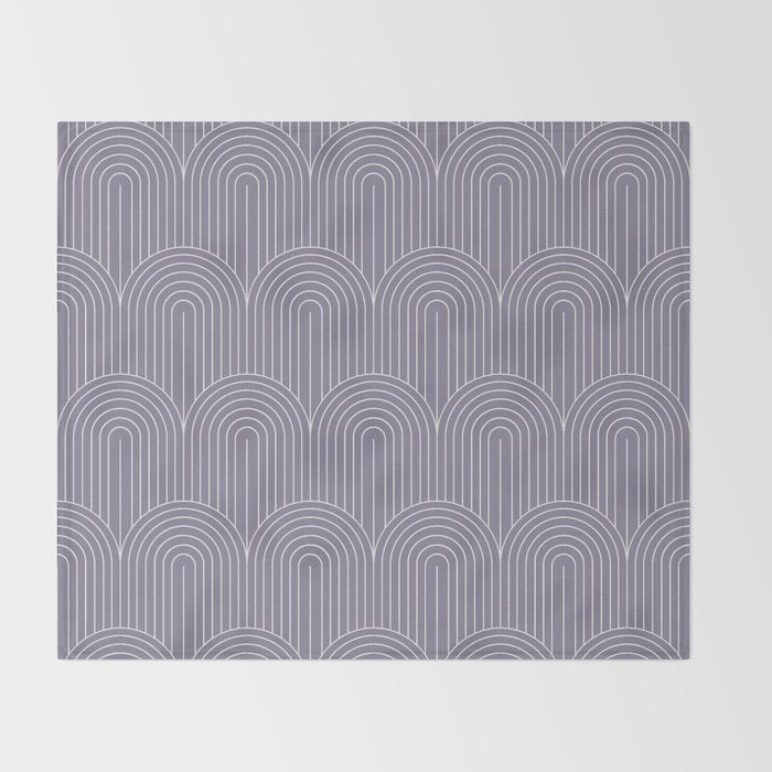 Art Deco Arch Pattern XLVIII Throw Blanket Gallery Image 2