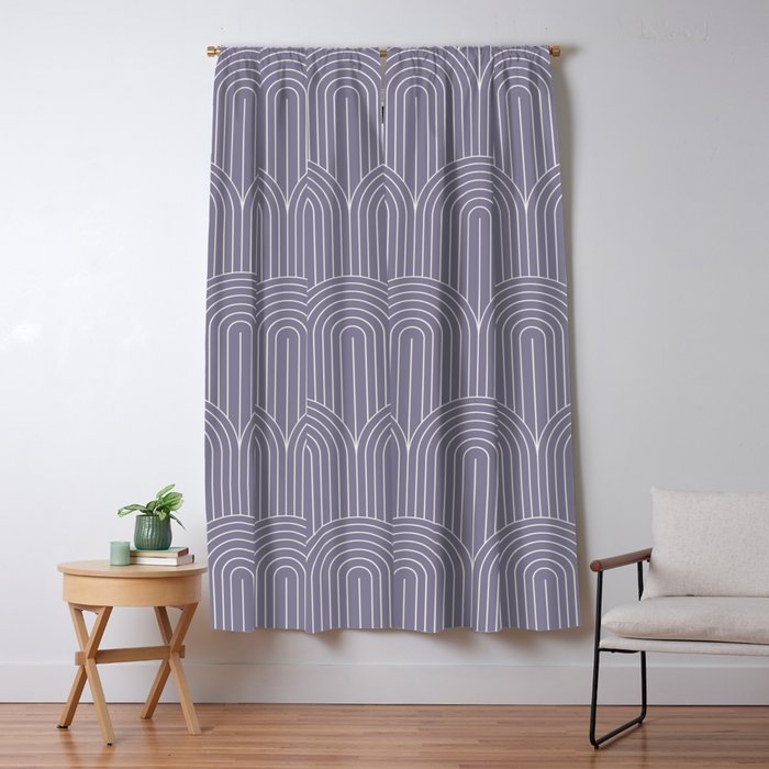 Art Deco Arch Pattern XLVIII Window Curtain Gallery Image 5