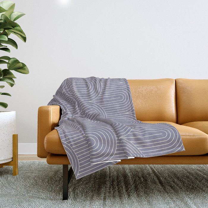 Art Deco Arch Pattern XLVIII Throw Blanket Gallery Image 1