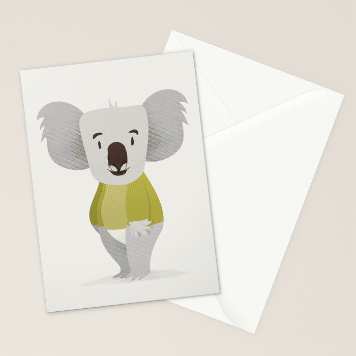 Kiddie Koala Stationery Card Gallery Image 2