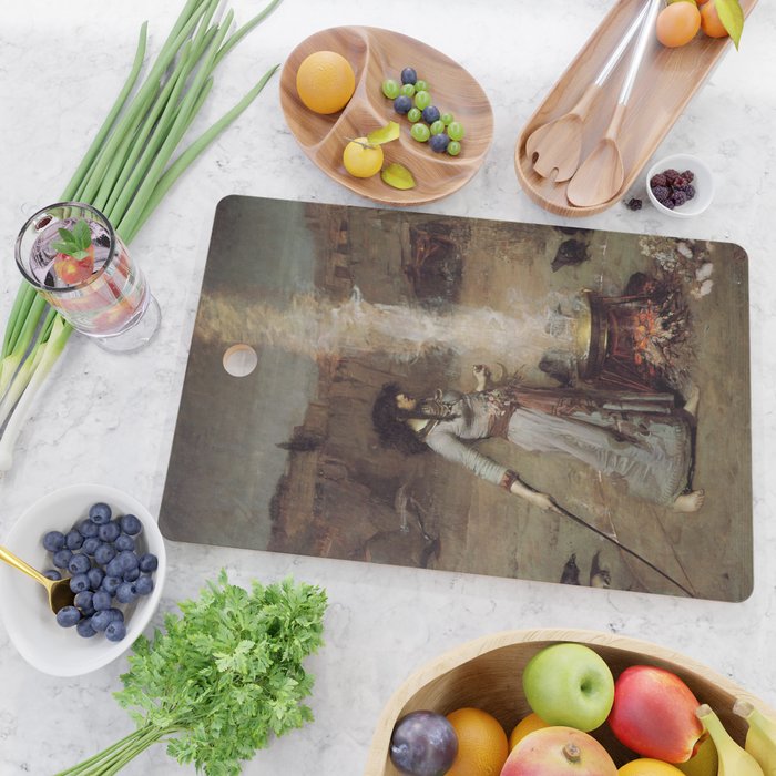 The Magic Circle, John William Waterhouse Cutting Board Gallery Image 2