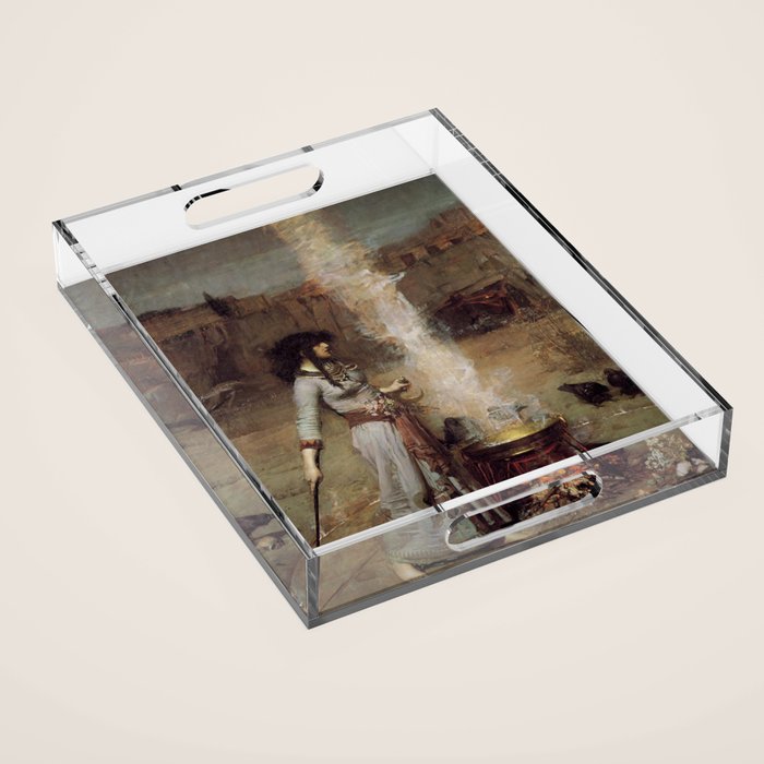 The Magic Circle, John William Waterhouse Acrylic Tray Gallery Image 1