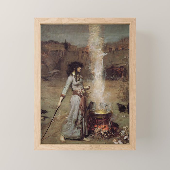 The Magic Circle, John William Waterhouse Mini Art Print Gallery Image 1