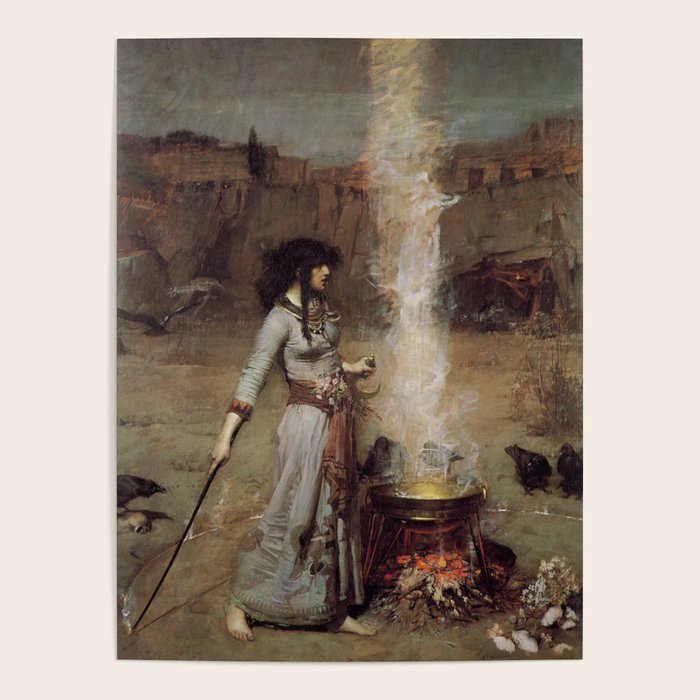 The Magic Circle, John William Waterhouse Poster Gallery Image 4