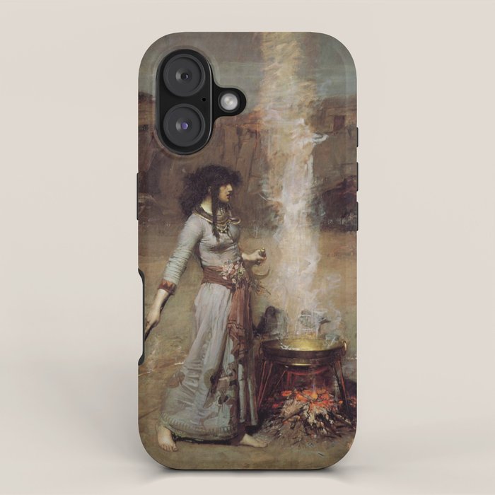 The Magic Circle, John William Waterhouse iPhone Case Gallery Image 1