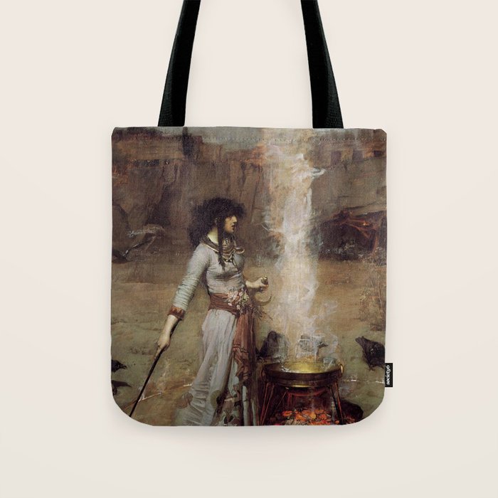 The Magic Circle, John William Waterhouse Tote Bag Gallery Image 1