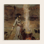 The Magic Circle, John William Waterhouse Wood Wall Art Gallery Image 1