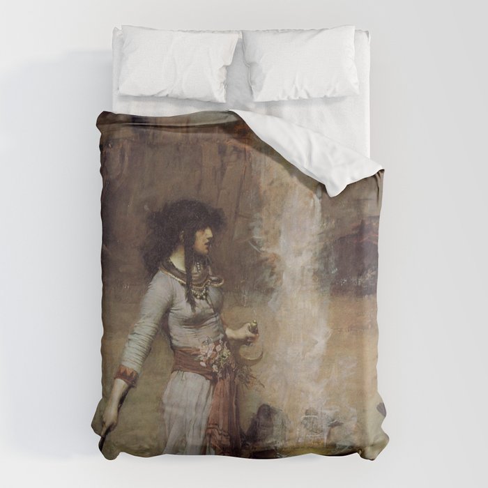The Magic Circle, John William Waterhouse Duvet Cover Gallery Image 1