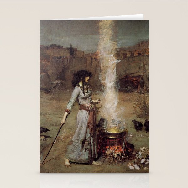 The Magic Circle, John William Waterhouse Stationery Card Gallery Image 1