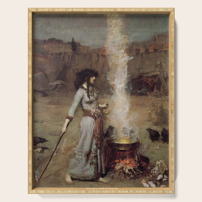 The Magic Circle, John William Waterhouse Serving Tray Gallery Image 1