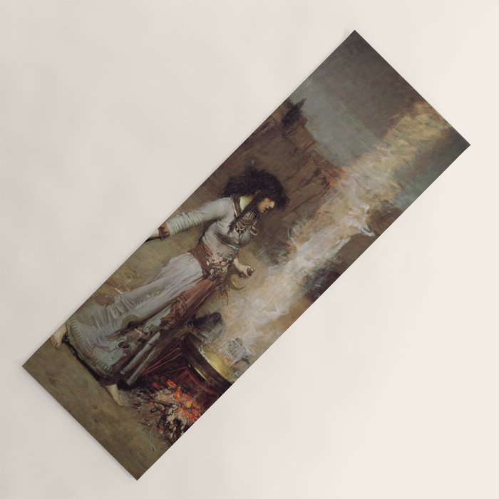 The Magic Circle, John William Waterhouse Yoga Mat Gallery Image 1
