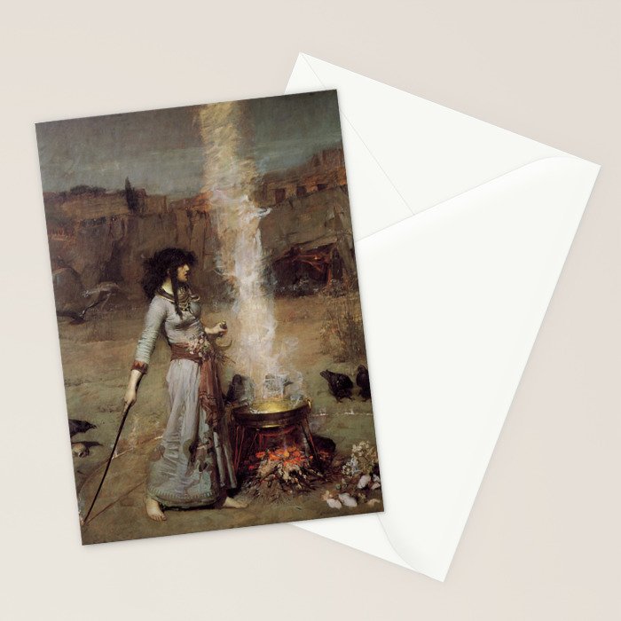 The Magic Circle, John William Waterhouse Stationery Card Gallery Image 2