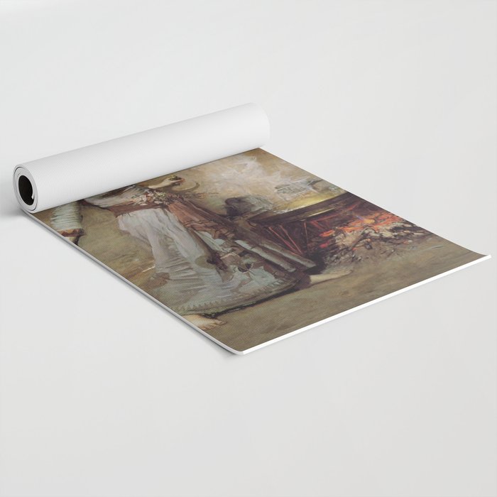 The Magic Circle, John William Waterhouse Yoga Mat Gallery Image 2