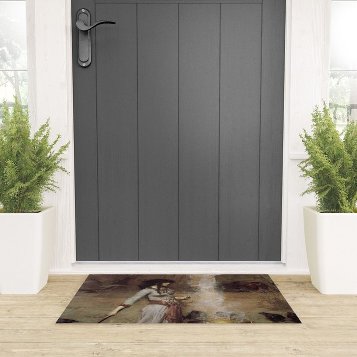 The Magic Circle, John William Waterhouse Welcome Mat Gallery Image 3