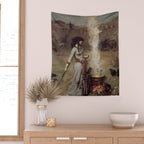 The Magic Circle, John William Waterhouse Wall Tapestry Gallery Image 2