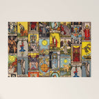 Major Arcana of the Tarot Patchwork Design Welcome Mat Gallery Image 1