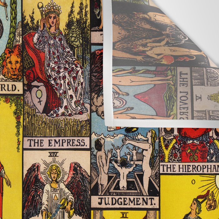 Major Arcana of the Tarot Patchwork Design Wall Tapestry Gallery Image 3