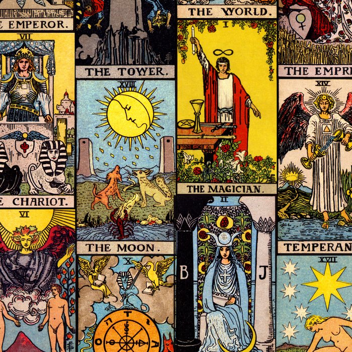 Major Arcana of the Tarot Patchwork Design Coffee Mug Gallery Image 2