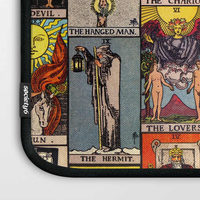 Major Arcana of the Tarot Patchwork Design Laptop Sleeve Gallery Image 3