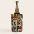 Major Arcana of the Tarot Patchwork Design Wine Chiller Gallery Image 2