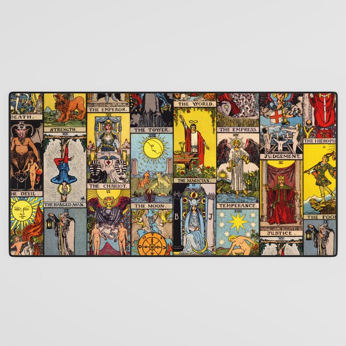 Major Arcana of the Tarot Patchwork Design Desk Mat Gallery Image 3