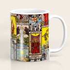 Major Arcana of the Tarot Patchwork Design Coffee Mug Gallery Image 1
