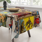Major Arcana of the Tarot Patchwork Design Tablecloth Gallery Image 3