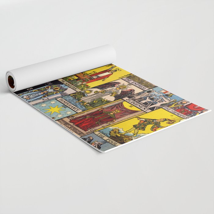 Major Arcana of the Tarot Patchwork Design Yoga Mat Gallery Image 2