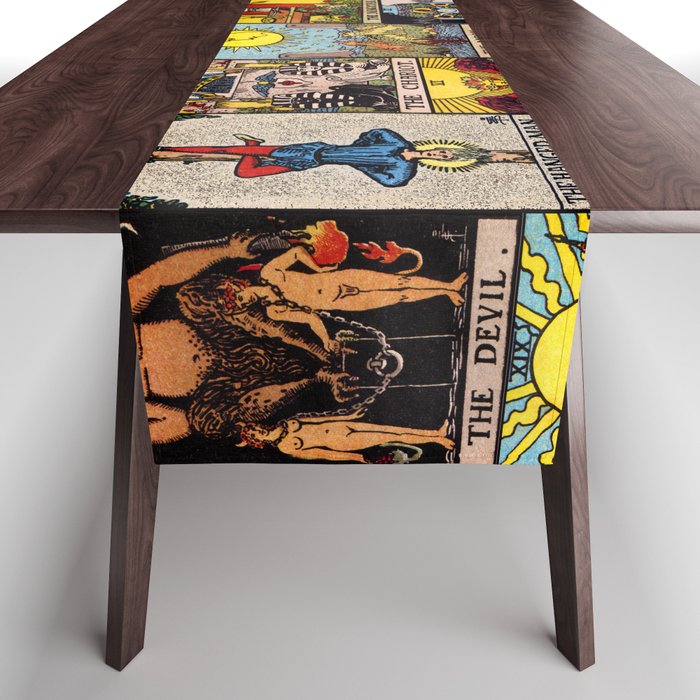 Major Arcana of the Tarot Patchwork Design Table Runner Gallery Image 1