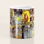 Major Arcana of the Tarot Patchwork Design Coffee Mug Gallery Image 4