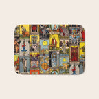 Major Arcana of the Tarot Patchwork Design Bath Mat Gallery Image 1