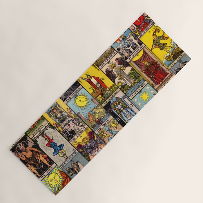 Major Arcana of the Tarot Patchwork Design Yoga Mat Gallery Image 1