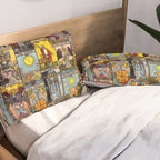 Major Arcana of the Tarot Patchwork Design Pillow Sham Gallery Image 2