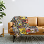 Major Arcana of the Tarot Patchwork Design Throw Blanket Gallery Image 1