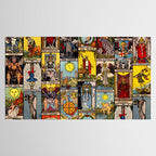 Major Arcana of the Tarot Patchwork Design Tablecloth Gallery Image 2