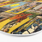 Major Arcana of the Tarot Patchwork Design Bath Mat Gallery Image 3