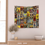 Major Arcana of the Tarot Patchwork Design Wall Tapestry Gallery Image 2