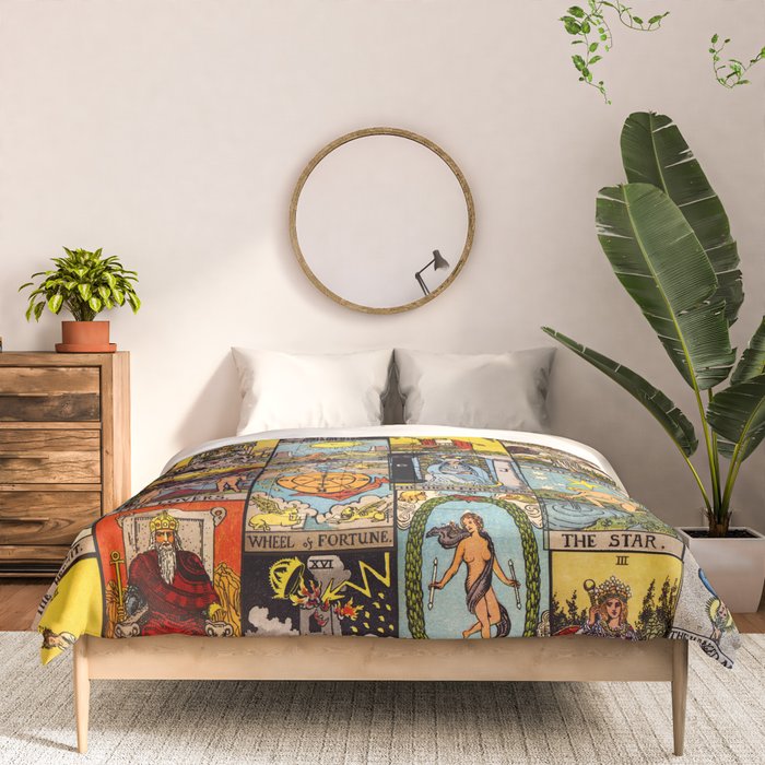 Major Arcana of the Tarot Patchwork Design Comforter Gallery Image 3