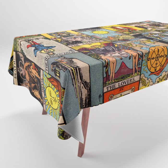 Major Arcana of the Tarot Patchwork Design Tablecloth Gallery Image 1