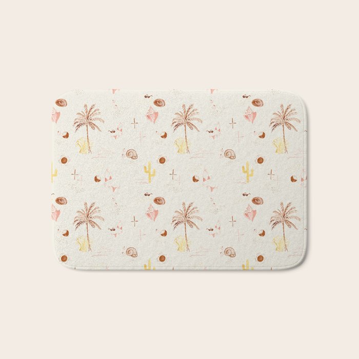 Boho Summer Vibes Bath Mat Gallery Image 1