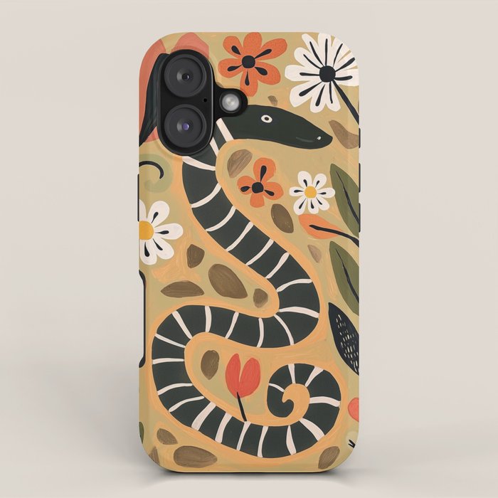 Striped Garden Snake I iPhone Case Gallery Image 1