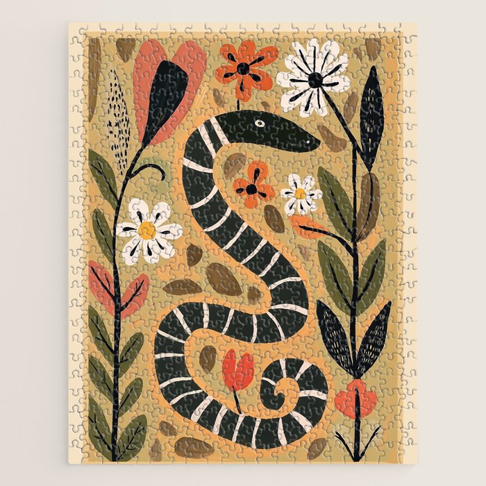 Striped Garden Snake I Jigsaw Puzzle Gallery Image 1