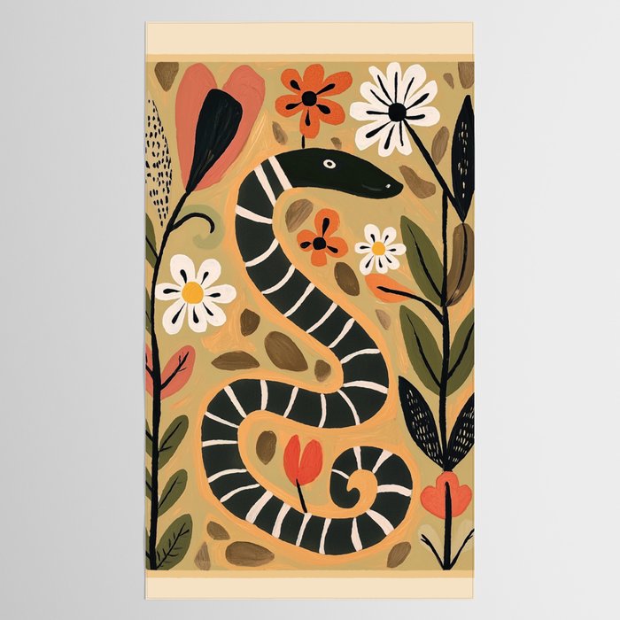 Striped Garden Snake I Tablecloth Gallery Image 2