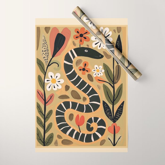 Striped Garden Snake I Wrapping Paper Gallery Image 1