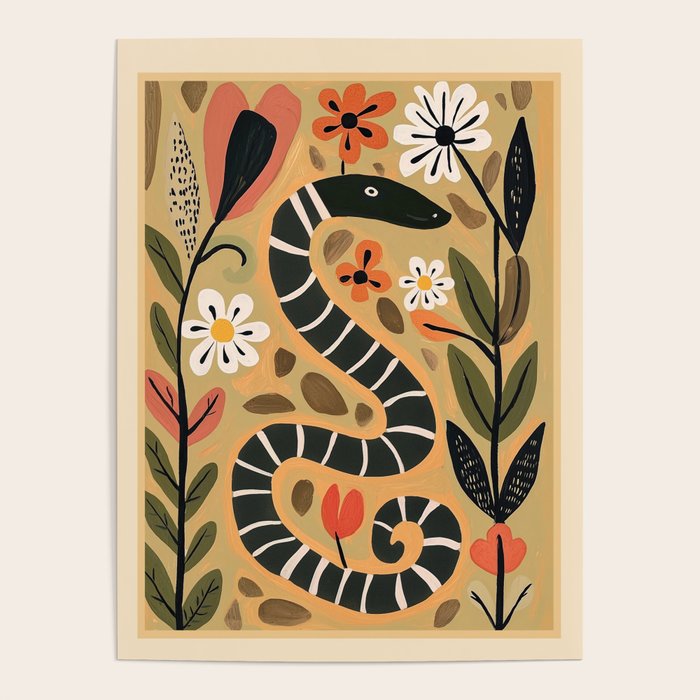 Striped Garden Snake I Poster Gallery Image 1
